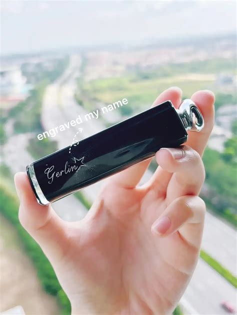 engraved dior lipstick